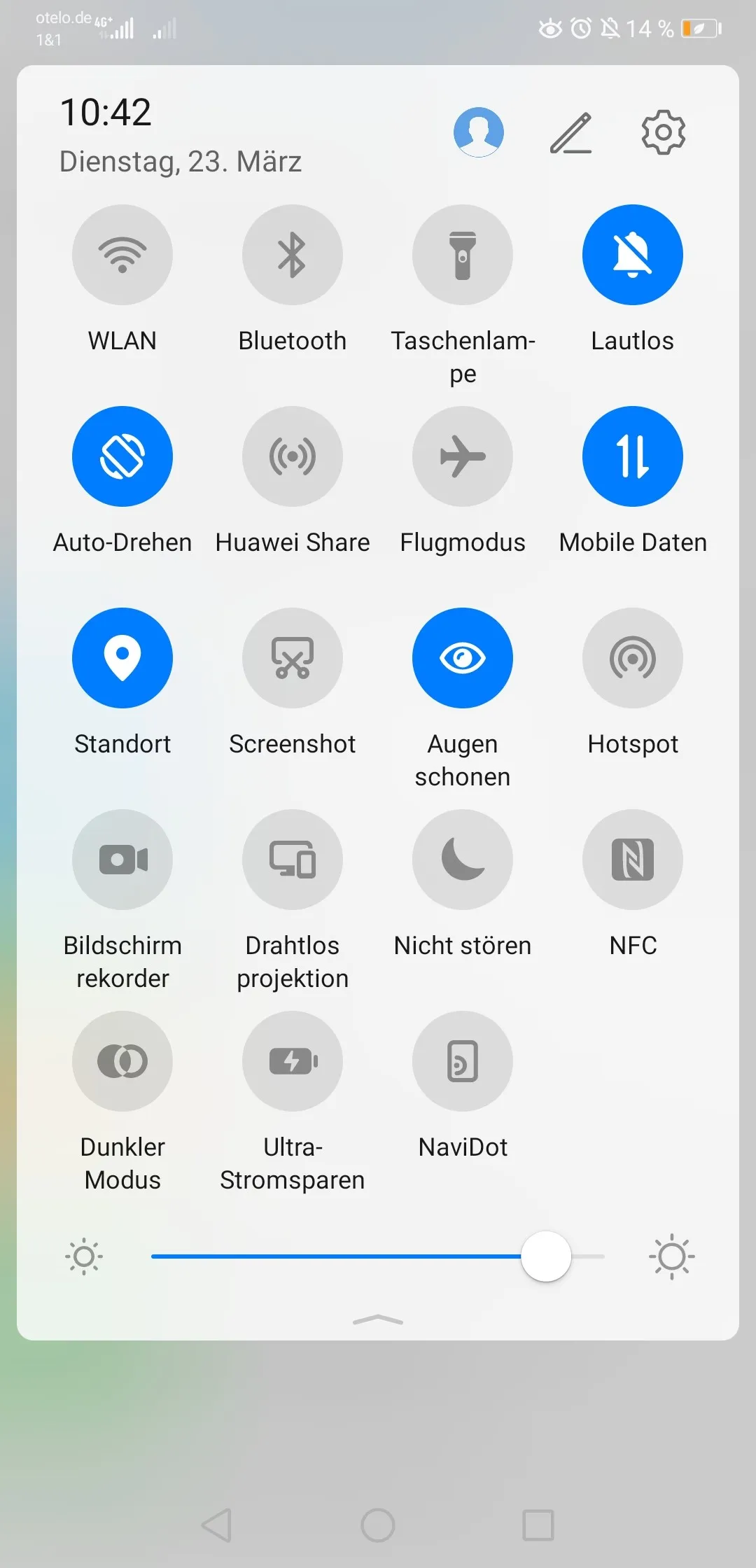 WLAN-Symbol in der Schalterauswahl