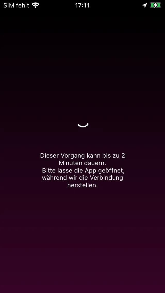Verbindung wird hergestellt